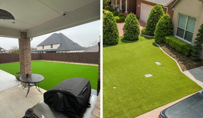 Collage of Different Residential Turfs