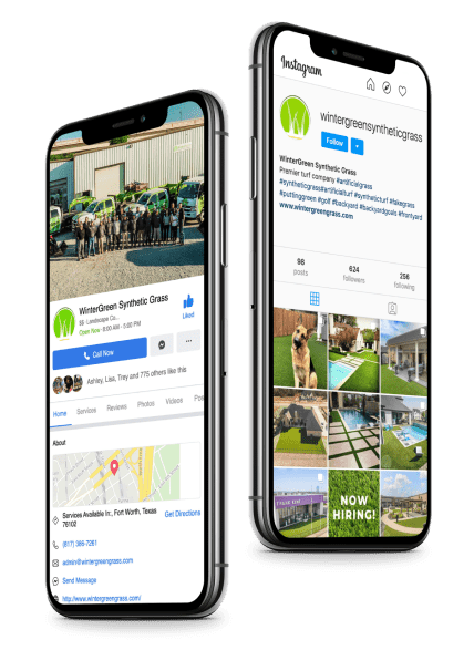 showing wintergreen in instagram mobile view