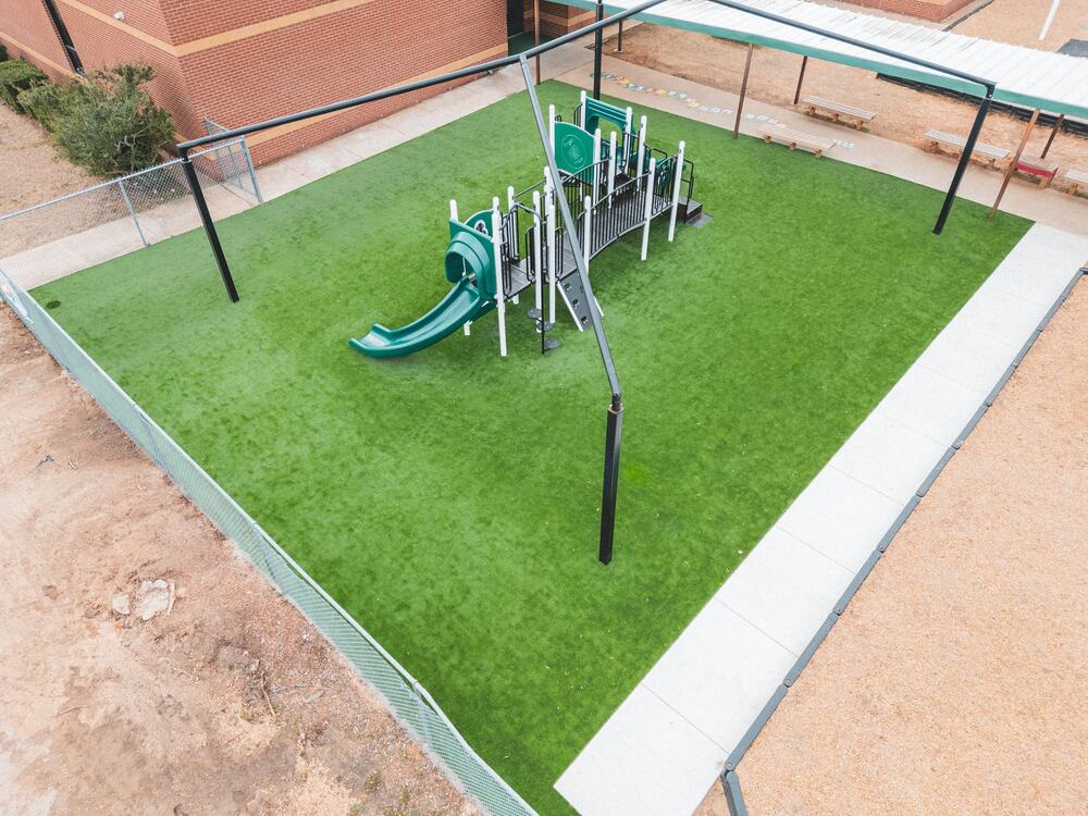 School Playground with Turf