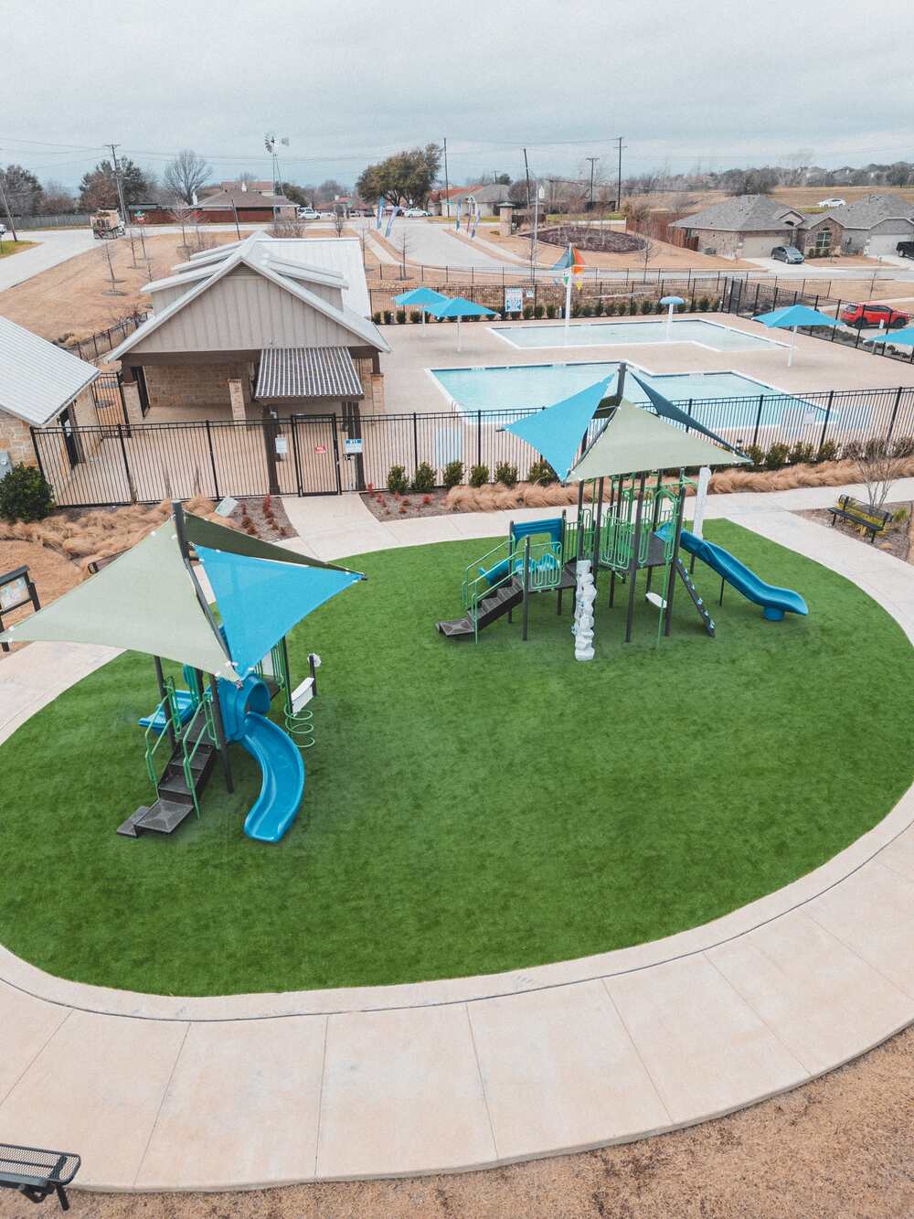 HOA Playground with Turf
