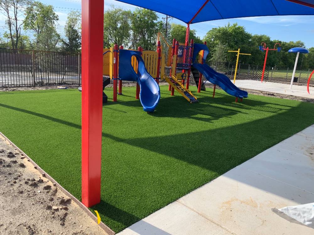 School Playground with Turf