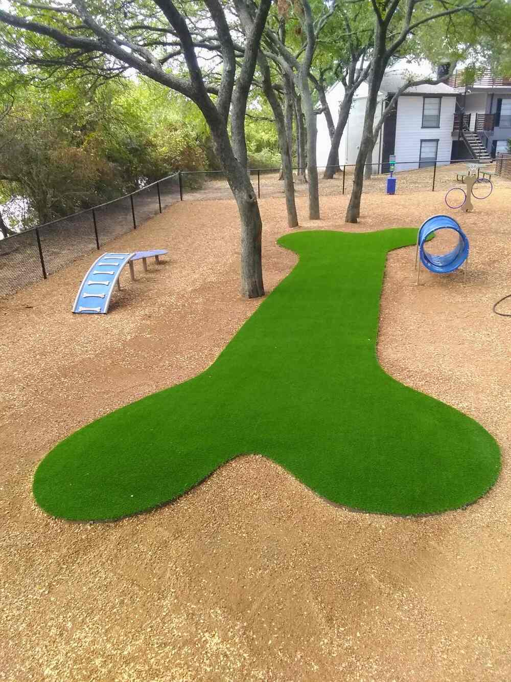 Commercial Property Dog Pet Amenity Lawn in Arlington