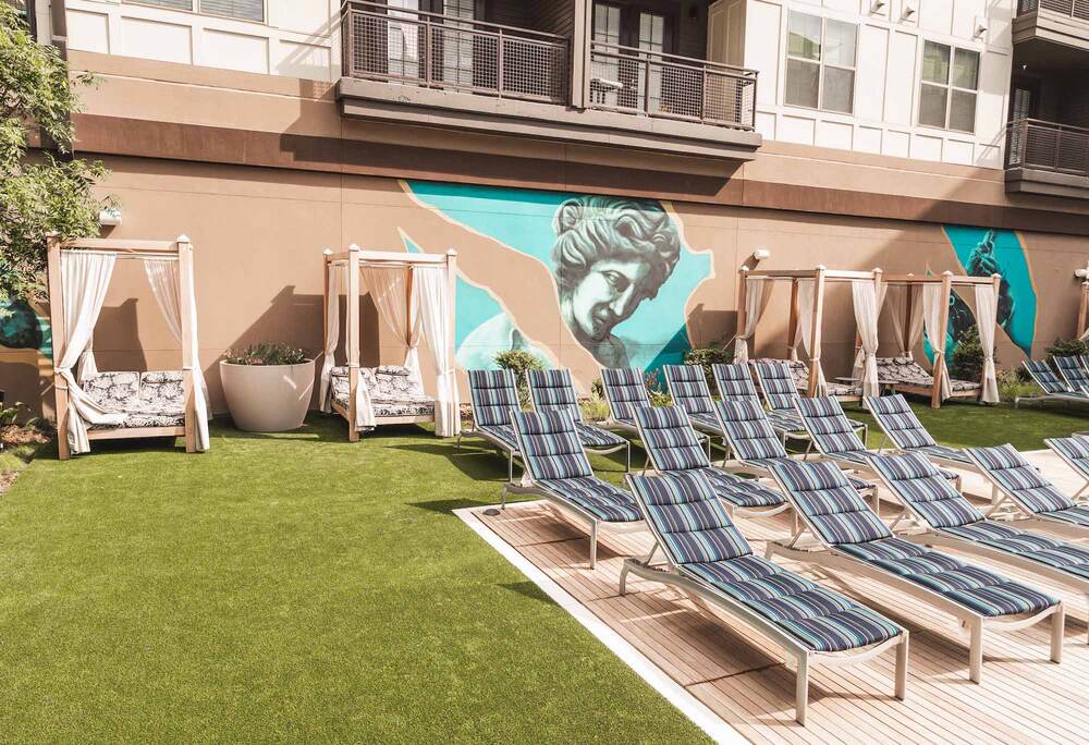 Multi Family Living Commercial Property Pool Area