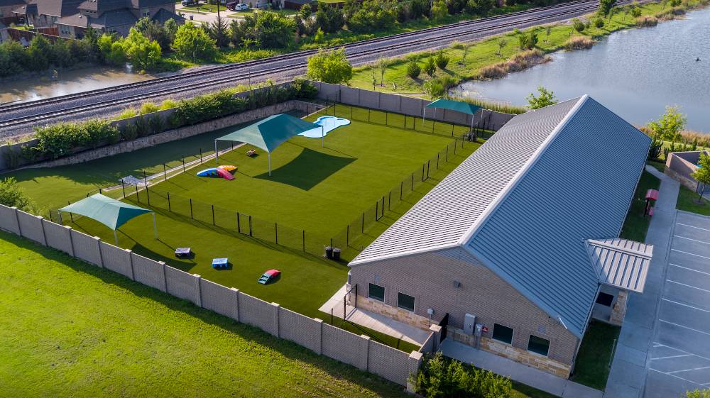 Dog Park and Daycare Turf Installation at Prosper Dog Retreat in Prosper