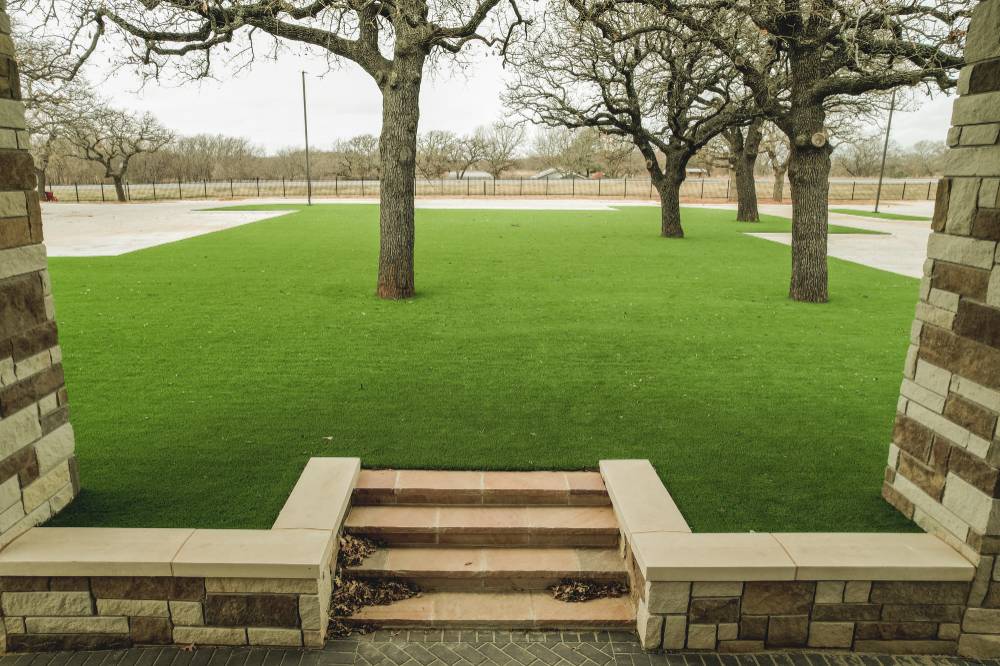 Commercial Church Lawn Care Front in Abilene TX