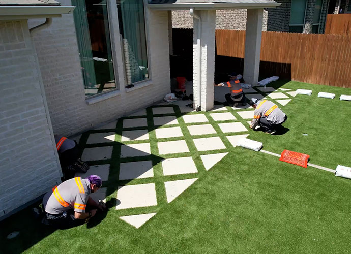 Residential Synthetic Grass Installation in Dallas-Fort Worth