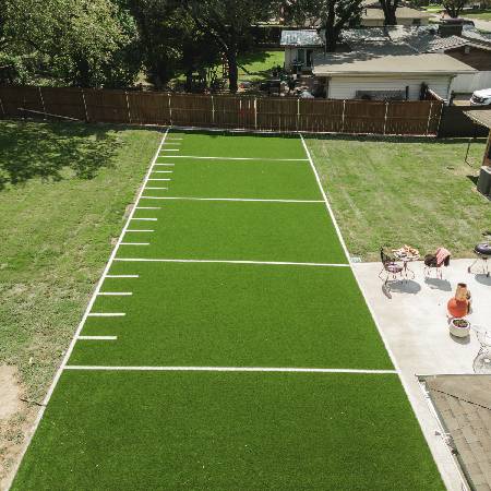 Residential Backyard Football Field Field Sport Birdseye View
