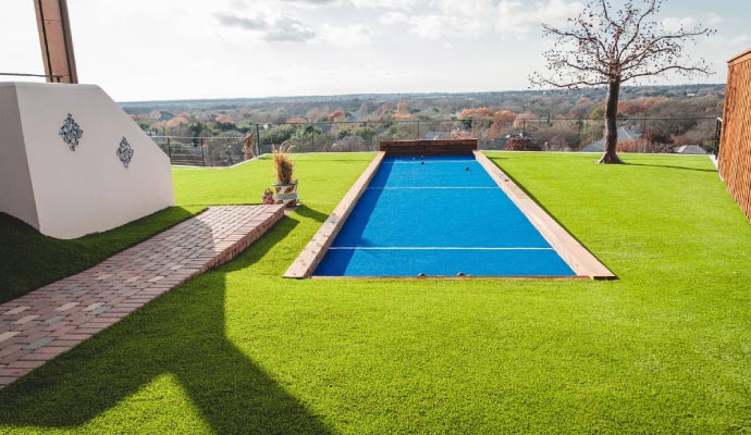 Artificial Turf Installation for Bocce Ball Courts in DFW